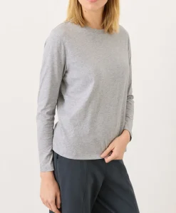 Women Pact Organic Softspun Essential Crewneck Long Sleeve Tee