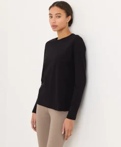 Women Pact Organic Softspun Essential Crewneck Long Sleeve Tee