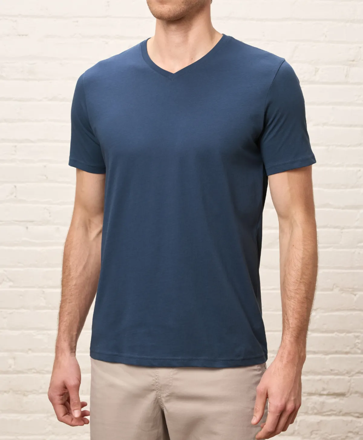 Pact Organic Softspun Essential V-Neck Tee