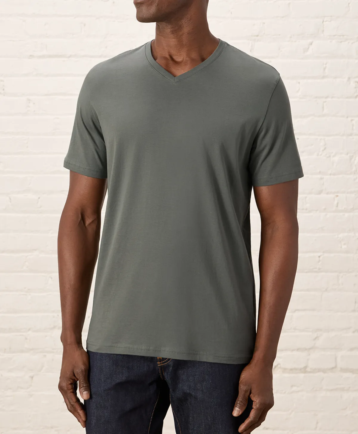 Pact Organic Softspun Essential V-Neck Tee