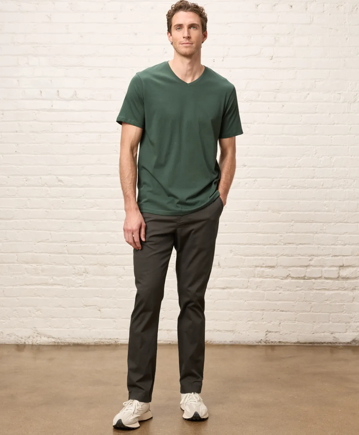 Pact Organic Softspun Essential V-Neck Tee