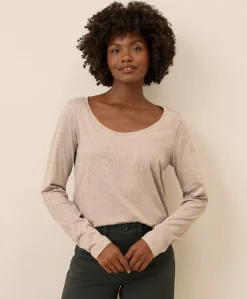 Women Pact Organic Softspun Long Sleeve Scoop Neck Tee