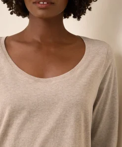 Women Pact Organic Softspun Long Sleeve Scoop Neck Tee