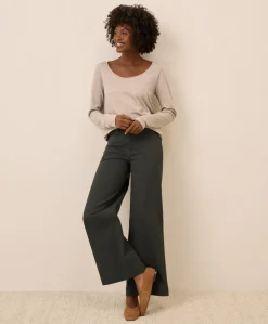Women Pact Organic Softspun Long Sleeve Scoop Neck Tee
