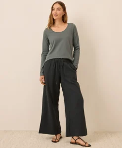 Women Pact Organic Softspun Long Sleeve Scoop Neck Tee