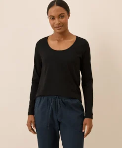 Women Pact Organic Softspun Long Sleeve Scoop Neck Tee