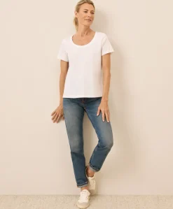 Women Pact Organic Softspun Scoop Neck Tee