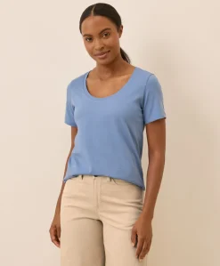 Women Pact Organic Softspun Scoop Neck Tee