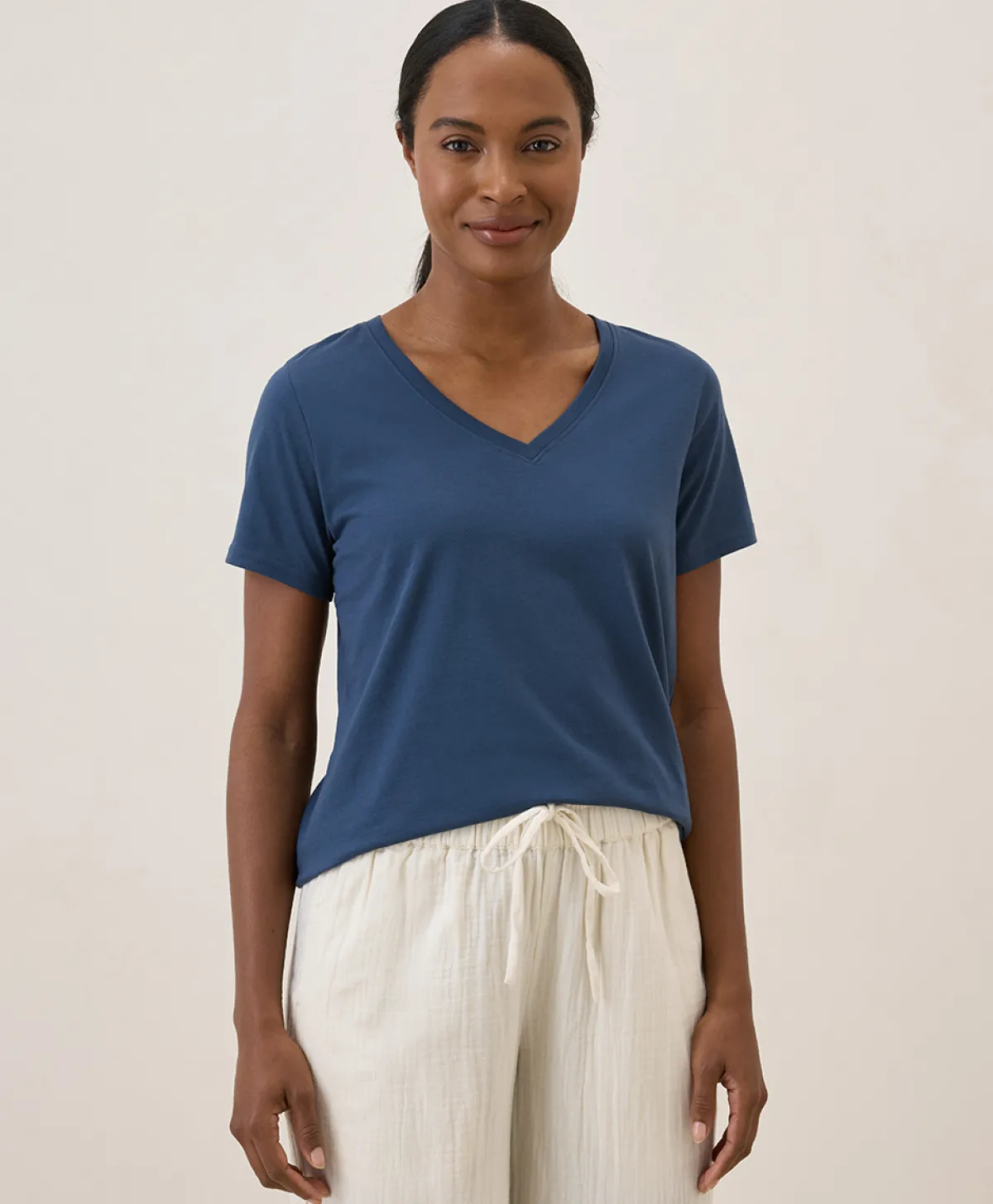Women Pact Organic Softspun V-Neck Tee