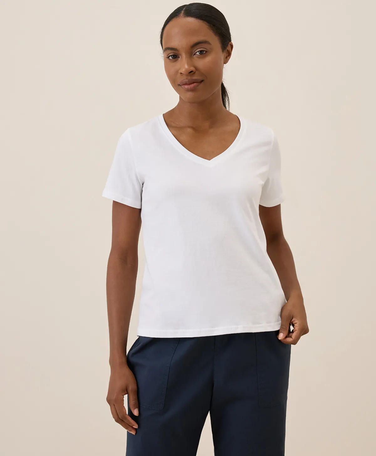 Women Pact Organic Softspun V-Neck Tee
