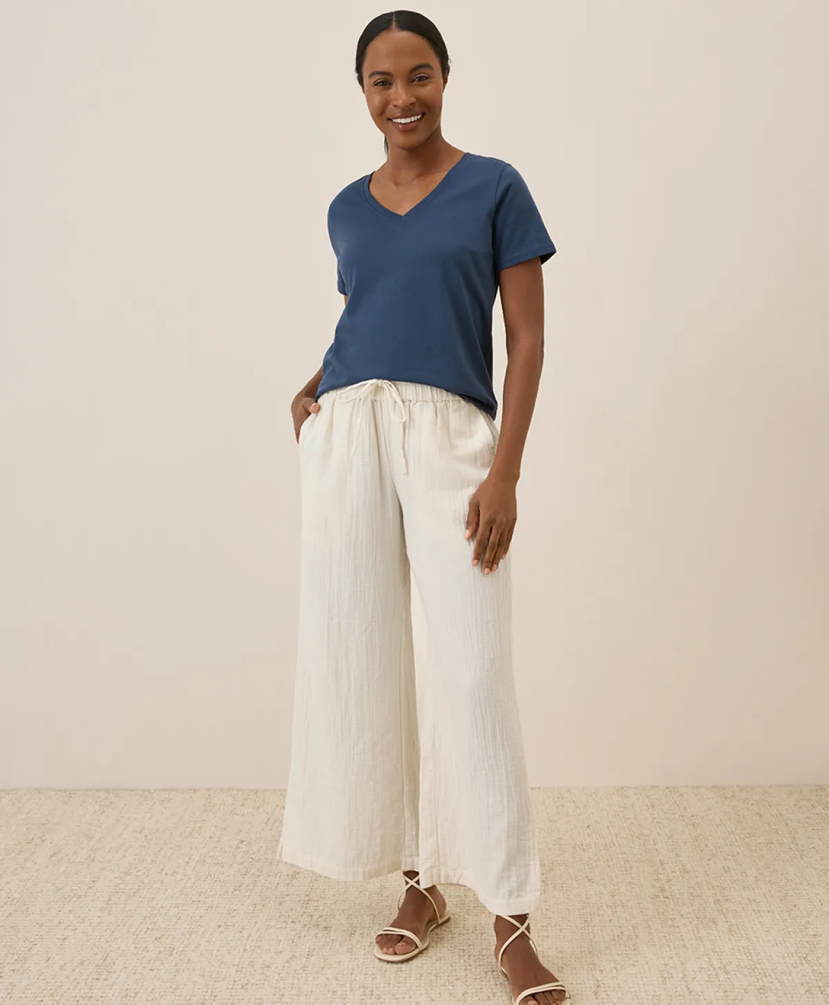 Women Pact Organic Softspun V-Neck Tee