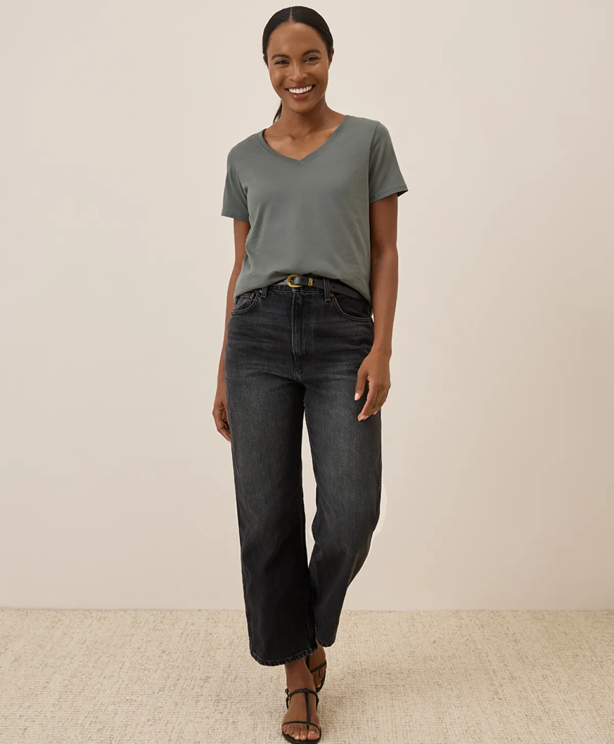 Women Pact Organic Softspun V-Neck Tee