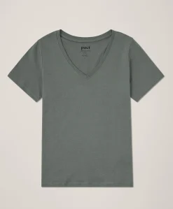 Women Pact Organic Softspun V-Neck Tee