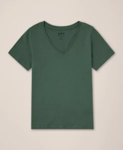 Women Pact Organic Softspun V-Neck Tee