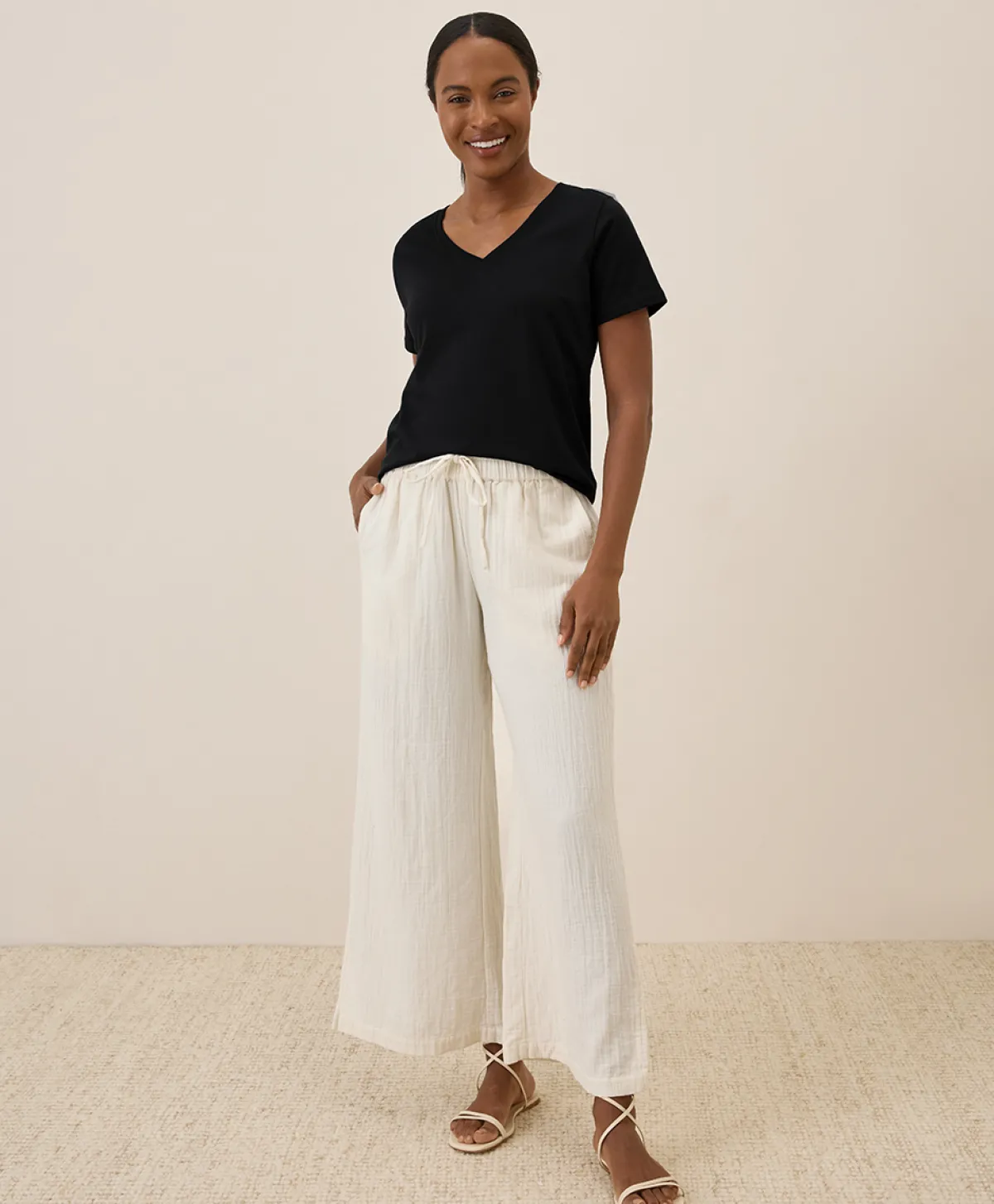 Women Pact Organic Softspun V-Neck Tee