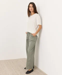 Women Pact Organic Stretch Poplin Wide Leg Pant