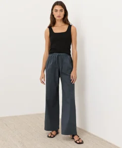 Women Pact Organic Stretch Poplin Wide Leg Pant