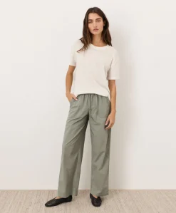 Women Pact Organic Stretch Poplin Wide Leg Pant