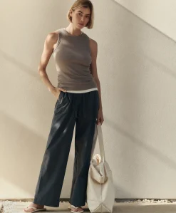 Women Pact Organic Stretch Poplin Wide Leg Pant