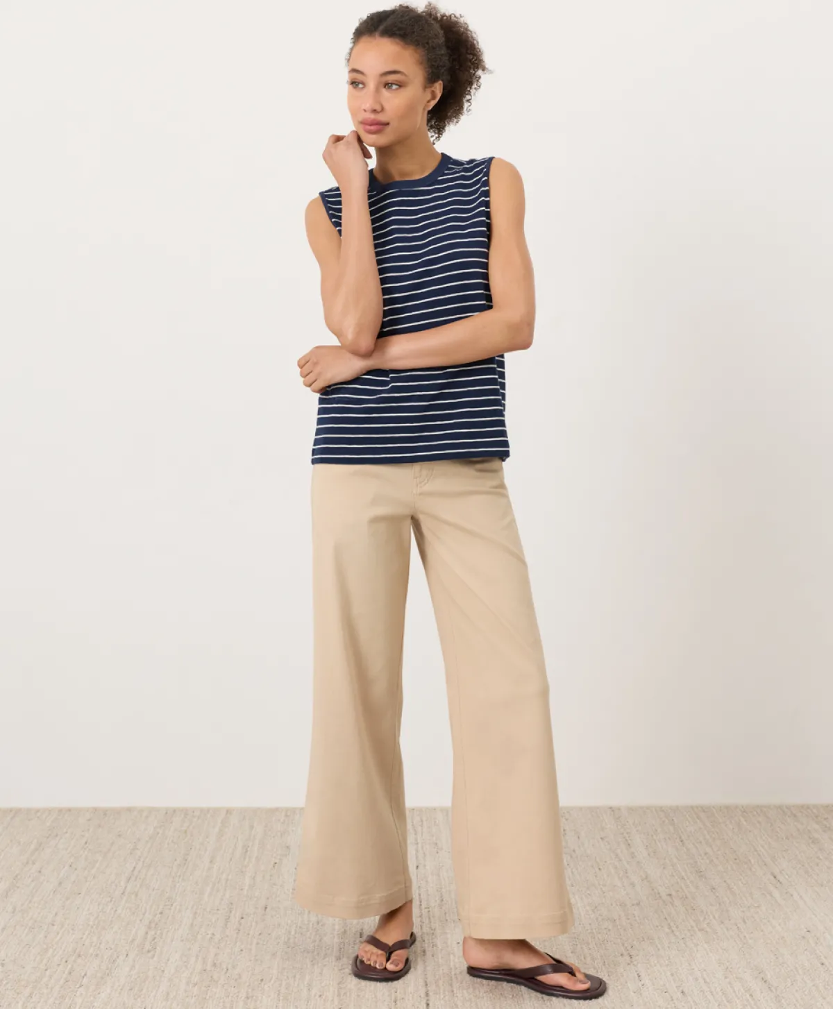 Women Pact Organic Stretch Twill Wide Leg Pant