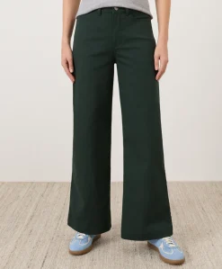 Women Pact Organic Stretch Twill Wide Leg Pant