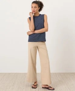 Women Pact Organic Stretch Twill Wide Leg Pant