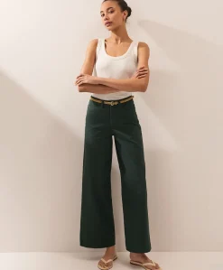 Women Pact Organic Stretch Twill Wide Leg Pant