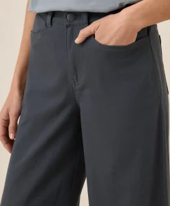 Women Pact Organic Stretch Twill Wide Leg Pant