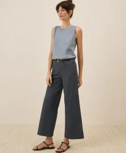 Women Pact Organic Stretch Twill Wide Leg Pant