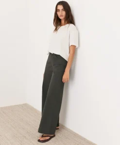 Women Pact Organic Stretch Twill Wide Leg Pant