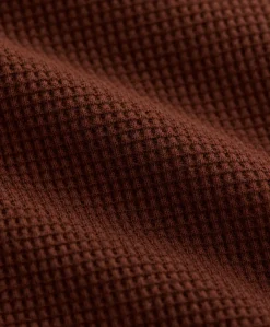 Women Pact Organic Thermal Waffle Henley Pullover