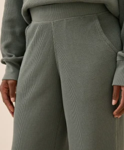 Women Pact Organic Thermal Waffle Wide Leg Pant