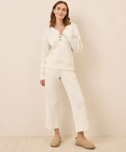 Women Pact Organic Thermal Waffle Wide Leg Pant