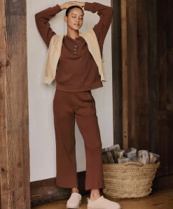 Women Pact Organic Thermal Waffle Wide Leg Pant