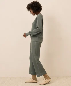 Women Pact Organic Thermal Waffle Wide Leg Pant