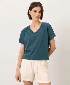 Women Pact Organic Vintage Jersey V-Neck Tee