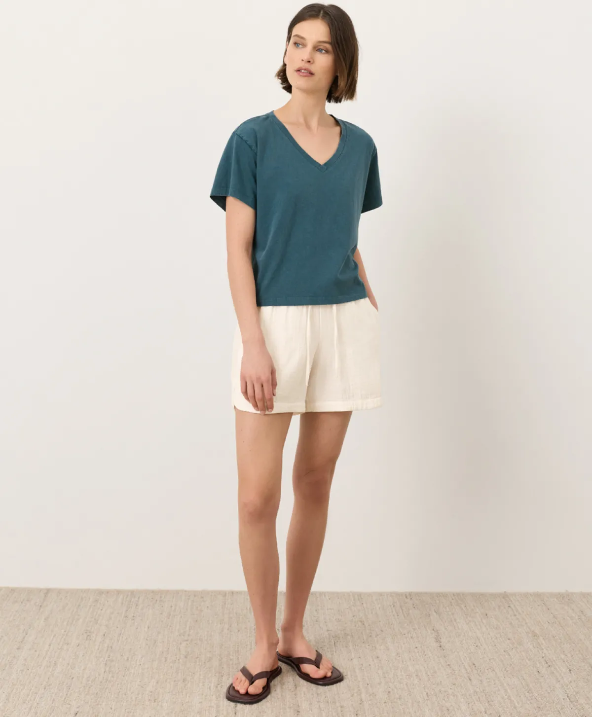 Women Pact Organic Vintage Jersey V-Neck Tee