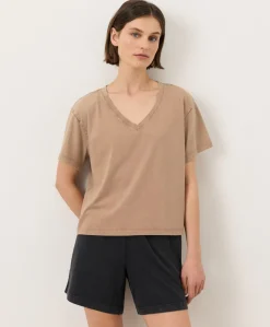 Women Pact Organic Vintage Jersey V-Neck Tee