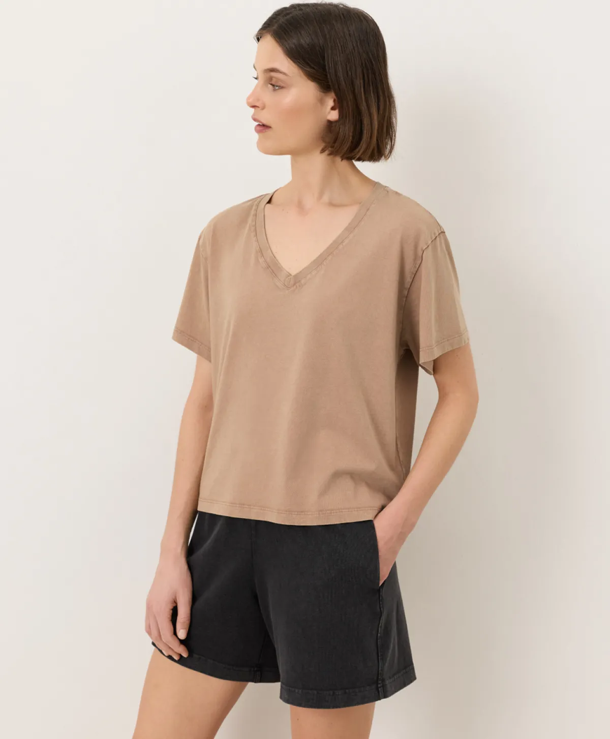 Women Pact Organic Vintage Jersey V-Neck Tee