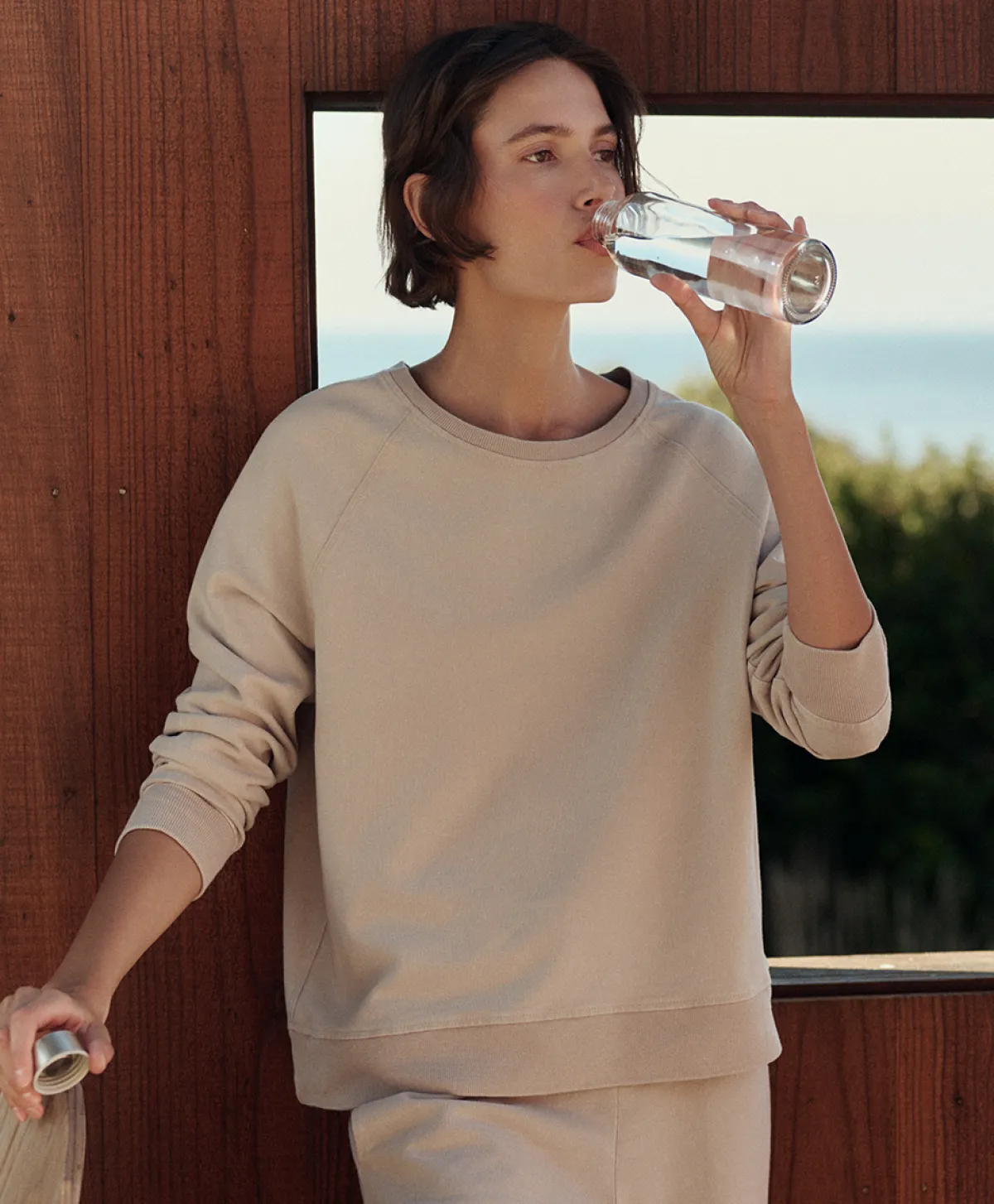 Women Pact Organic Weekends Relaxed Raglan Sweatshirt