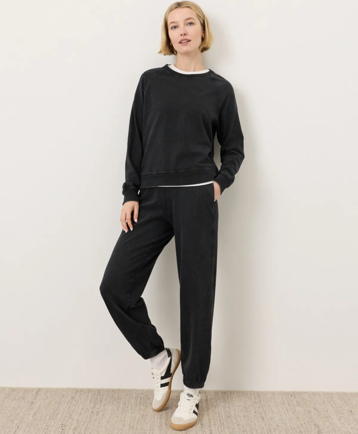 Women Pact Organic Weekends Relaxed Raglan Sweatshirt