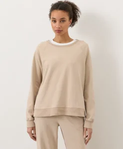 Women Pact Organic Weekends Relaxed Raglan Sweatshirt